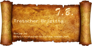 Tretscher Brigitta névjegykártya