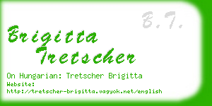 brigitta tretscher business card